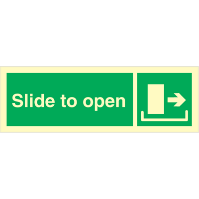 Slide to open right 100 x 300 mm