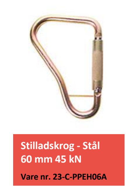 Stillads/Skaffold Stor O-ring i stål, 45 kN