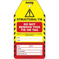 Structural Tie Test Tag