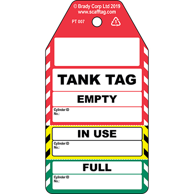 Tank Tag - 3 part tag