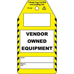 [30-306754] Vendor Owned Equipment tag