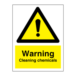 [17-J-2711] Warning - Cleaning chemicals