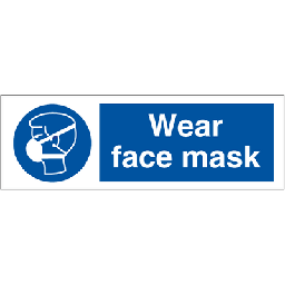 Wear face mask 100 x 300 mm