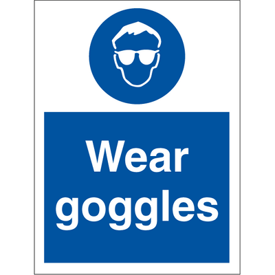 Wear goggles 200 x 150 mm