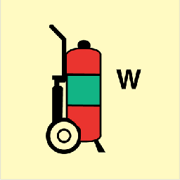 [17-J-2790] Wheeled fire extinguisher H