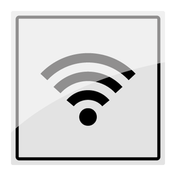 [17-J-131161RSMM] Wi-Fi piktogram - Rustfrit stål