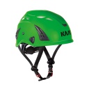 Kask SUPERPLASMA AQ hjelm,  grøn sikkerhedshjelm med 10 ventilations huller 4 punkt hagerem str. 51 til 63 cm skrujustering i nakken