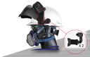 Hjelm adapter for brug af VARMEX svejsebriller 2.0 på hjelm