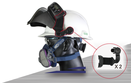 [18-SE-513B2-HHA] Hjelm adapter for brug af VARMEX svejsebriller 2.0 på hjelm