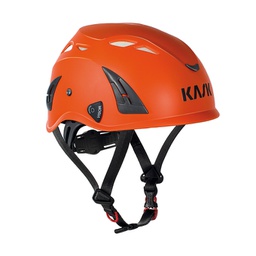 [18-M-WHE00008-203-O] Kask SUPERPLASMA AQ hjelm,  Orange sikkerhedshjelm med 10 ventilations huller 4 punkt hagerem str. 51 til 63 cm skrujustering i nakken