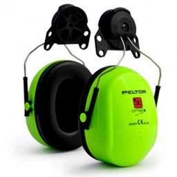 [35-H540P3E475GB] 3M PELTOR Optime III Høreværn, 34 dB, Hi-Viz, hjelmmontering, H540P3E-475-GB ørekop til hjelme