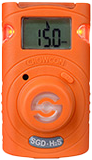 [18-CL-H-5] Mobil H2S Svovlbrinte enkeltgas 85 x 50 x 28 mm 76 gram Crowcon Clip SGD gasdetektor