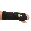 Håndledsstøtte og underarmsstøtte i neopren med velcrolukning, støtter og varmer, ingen generende syninger længde 23 cm