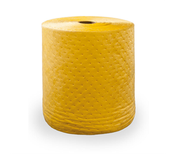 [25-165MBYSRB] 106 Liter 165 g/m2 smelteblæst gul split rulle absorbent, Bonded 38cm x 92m (15 &quot;x 300&quot;) 1 rulle