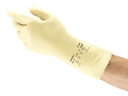 Ansell AlphaTec 87-600 Støbt letvægts industri rengørings-handske i 100 % naturgummi, længde 305mm tykkelse 0,43 mm
