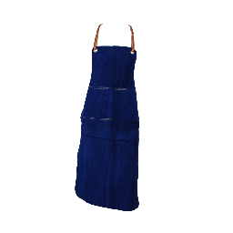 [16B-1800-EF] Blue Skinnex okse spalt Forklæde, b: 65 x l: 100 cm, tykkelse 1,5 mm med forstærkning, bredde 20 cm fedgarvet spalt som tåler varme