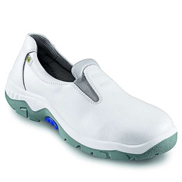 Otter 82716 Hvid fodformet læder ESD sikkerheds mokkasin fra - 18 til + 120 c. skoen er FCWK/CFC fri