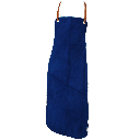 Blue Skinnex oksespalt forklæde , 65 x 100 cm tykkelse 1,5 mm fedgarvet spalt som tåler varme samt kemisk rensning