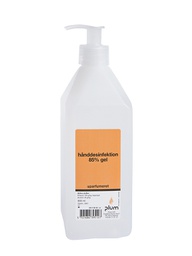 [21-P-3951] Plum 3951 Desinfector, 85 % gel, Alkoholbaseret hånddesinfikation i gelform  6 IPA, a 600 ml i pumpeflaske