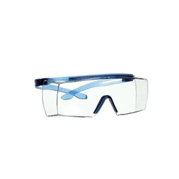 [35-SF3701ASP-BLU-EU] 3M™ SecureFit™ 3700 Overbrille, blå brillestang, anti-ridse+ (K), klar linse, SF3701ASP-BLU-EU
