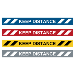 Keep distance-linjer i flere farver, 100 x 1000 mm