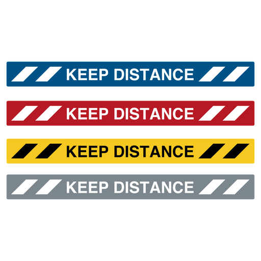 Keep distance-linjer i flere farver, 100 x 1000 mm