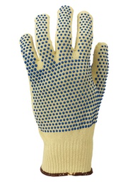 Ansell Neptune Kevlar 70-325 Ru dothandske, middelkraftig snitbestandig handske med PVC-dupper REST SALG SÅ LÆNGE LAGER HAVES