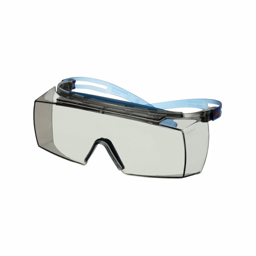 [35-SF3707XSGAF-BLU-EU] 3M™ SecureFit™ 3700 Overbrille, blå brillestang, tætningskant, Scotchgard™ anti-dug (K&N), Indoor/Outdoor lysegrå linse, SF3707XSGAF-BLU-EU