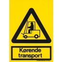 Kørende transport, advarselsskilt, plast 297 x 210 mm