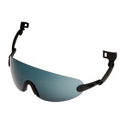 [35-V6B] 3M Integrerede beskyttelsesbriller grå linse, V6B - Integreret røgfarvet hjelmbrille til /Peltor hjelme