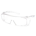 Pyramex Cappture sikkerhedsbriller, med H2X antidug, OTG, kan bæres uden på egen brille, vægt 29g, klar linse, ES9910ST