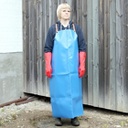 Blue Skinnex Blåt forklæde i NPB 700, b:100 x l:110 cm, til syrer og kemikalier - ekstra kraftigt