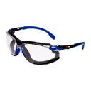 3M™ Solus™ beskyttelsesbriller med polstring, blå/sort stel, Scotchgard™ anti-dug, klar linse, S1101SGAFKT-EU
