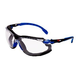 [35-S1101SGAFKT-EU] 3M™ Solus™ beskyttelsesbriller med polstring, blå/sort stel, Scotchgard™ anti-dug, klar linse, S1101SGAFKT-EU
