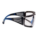 3M SecureFit 400 Beskyttelsesbrille, blå/grå stænger, Foam, Scotchgard Anti-dug, klar linse, SF401SGAF-BLU-F EU