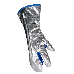Højre/venstre 3-fingret handske mod strålevarme i VARMEX Alu, foret med ét lag VARMEX V39-filt i underhånd og overhånd, 13V1539-173