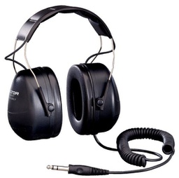 [35-HTM79A] 3M PELTOR Listen Only Headset, høj dæmpning, 3,5 mm monostik, dB 33, sort, hovedbøjle, HTM79A