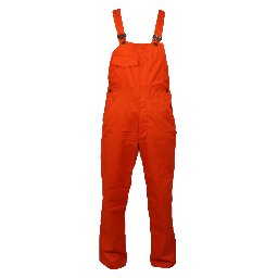 Kraftig Orange Polyester bomuld overall med stiklommer samt brystlommer REST SALG SÅ LÆNGE LAGER HAVES