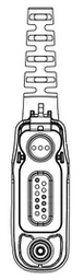 [35-FL4063] 3M PELTOR PTT-adapter to Motorola Mototrbo DP3000, DP4000, FL4063