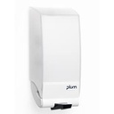 Plum 4282 CombiPlum miljørigtig og hygiejnisk dispenser i hvid plast, 0,5 liter kan monteres på lodrette flader 
