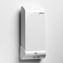 [21-P-4302] Plum 4302 Berøringsfri CombiPlum Electronic dispenser, hvid med kappe passer til hånddesinfektion eller flydende sæbe H 307 x B 140 x D 100 mm