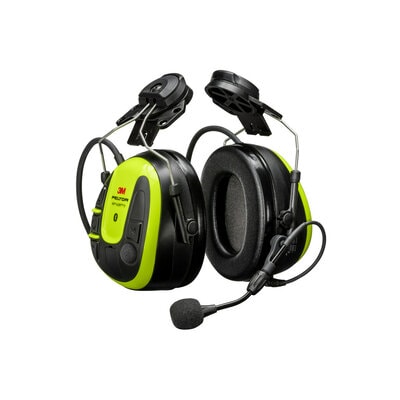 [35-MRX21P3E4WS6] 3M™ PELTOR™ WS™ ALERT™ X-headset, klart gule skaller, sikkerhedshjelm-monteret, kompatibel med mobilapp, MRX21P3E4WS6
