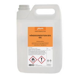 [21-P-3913] Hånddesinfektion gel Plum Desinfector 85% 5 liter dunk, 3913
