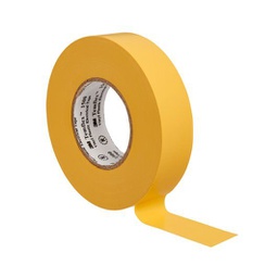 [35-1500GL19] 3M Temflex 1500 vinyl tape for isolering og mærkning. 0.15 mm tyk. 19 mm x 20 m gul