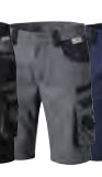 [20H-5381-60] Grå/sort Bermuda shorts 60 (120 cm) poly/bomuld REST SALG SÅ LÆNGE LAGER HAVES