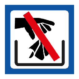 Affald forbudt piktogram