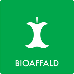 Affaldsskilt Bioaffald AF0302, Selvklæbende
