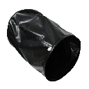 Rørpose, cylinderposte i slidstærkt sort neopren presseningsstof - Ø80 cm 100 cm høj