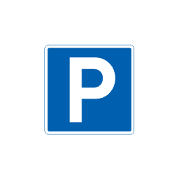 Parkering E 33,1 oplysningstavle og parkeringsskilt 1-sidet