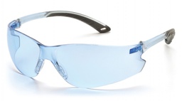 [32-P-ES5860S] ITEK sikkerhedsbrille Infinity Blå linse med blå brillestænger. 99% beskyttelse mod skadelig UVA/B/C-stråling.
